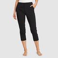 Eddie Bauer Women's Horizon High-Rise Cropped Hiking Pants - Black - Size 4