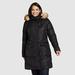 Eddie Bauer Women's Winter Coat Lodge Cascadian Down Parka Puffer Jacket - Black - Size XS