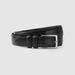 Eddie Bauer Men's Feather Edge Leather Belt - Black - Size 46