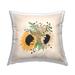Stupell Wild Sunflower Bouquet Varied Botanicals Printed Throw Pillow by Birgit Maria Kiennast