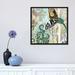East Urban Home 'Hummingbird Batik I' Graphic Art Print on Wrapped Canvas Canvas, Cotton in Black/Green | 12 H x 12 W x 1.5 D in | Wayfair