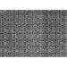 Black/Gray 48 x 24 x 0.35 in Area Rug - Dakota Fields Ashbik Abstract Machine Woven Area Rug in Gray /Wool | 48 H x 24 W x 0.35 D in | Wayfair