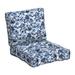 Winston Porter Outdoor Lounge Chair 6" Cushion Polyester in Gray/Blue | 6 H x 24 W x 24 D in | Wayfair 146CDF538C074F159F0CCB5115AEAF76