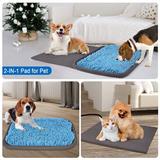 Tucker Murphy Pet™ Chantasia Mat/Pad Synthetic Material/Fleece in Blue | 2.5 H x 20 W x 17.5 D in | Wayfair 2E52D89CE6664FD996C6BE666B7A8C98