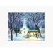 The Holiday Aisle® Nativity Scene - Graphic Art Paper in Blue/Green/White | 8 H x 10 W x 1 D in | Wayfair 3F931174BF984BD4AA774E5E2828533B