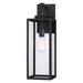 17 Stories Black 21.8" H Outdoor Wall Lantern Glass/Metal/Steel in Black/Gray | 21.8 H x 7 W x 7 D in | Wayfair E1870D52D5AA4F06877A9B9845D7F0A6