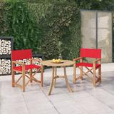 Latitude Run® Director's Chairs Solid Teak Wood in Red | 33.5 H x 22.6 W x 21.5 D in | Outdoor Furniture | Wayfair C1D19087AD12411B976CAC14CC9F866C