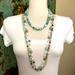 Anthropologie Jewelry | $225 New Anthropologie Turquoise Amazonite & Freshwater Pearl Necklace ~ Boho! | Color: Blue/White | Size: Os