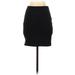 Boohoo Casual Bodycon Skirt Mini: Black Solid Bottoms - Women's Size 4