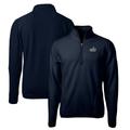 Men's Cutter & Buck Navy Old Dominion Monarchs Vault Cascade Eco Sherpa Fleece Big Tall Quarter-Zip Top