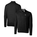 Men's Cutter & Buck Black Cincinnati Bearcats Lakemont Tri-Blend Big Tall Quarter-Zip Pullover Sweater