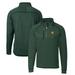 Men's Cutter & Buck Heather Green Baylor Bears Mainsail Sweater-Knit Big Tall Half-Zip Pullover Jacket