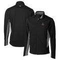 Men's Cutter & Buck Black Alabama Crimson Tide Navigate Softshell Big Tall Full-Zip Jacket