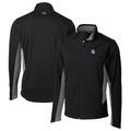 Men's Cutter & Buck Black Fresno State Bulldogs Navigate Softshell Big Tall Full-Zip Jacket