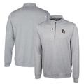 Men's Cutter & Buck Gray NC State Wolfpack Vault Big Tall Stealth Quarter-Zip Pullover Top