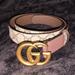 Gucci Accessories | Gucci Gg Monogram Belt 100 Collection Original Box Size 34 | Color: Brown/Tan | Size: 34