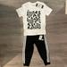 Adidas Matching Sets | Nwt - Adidas Designer Kids / Boys Pants And Matching Shirt | Color: Black/White | Size: Various
