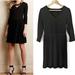 Anthropologie Dresses | Anthropologie Ganni Black Pleated Fulton Longsleeve Dress Size Small | Color: Black | Size: S