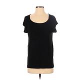 Gap Body Short Sleeve Top Black Scoop Neck Tops - Women's Size Small