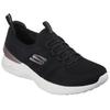 Slip-On Sneaker SKECHERS "SKECH-AIR DYNAMIGHT -", Damen, Gr. 40, schwarz (schwarz, roségoldfarben), Textil, sportlich, Schuhe, Schlupfschuh, Slipper, Freizeitschuh mit Gummizug