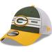 Men's New Era Green/Gold Green Bay Packers Team Banded 39THIRTY Flex Hat