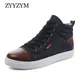 Baskets en denim classiques pour hommes chaussures décontractées haut mode automne hiver EUR