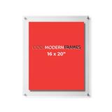 Cool Modern Frames Clear Acrylic Floating Picture Frame Plastic | 3 H x 19 W x 1 D in | Wayfair CGMS2127DG