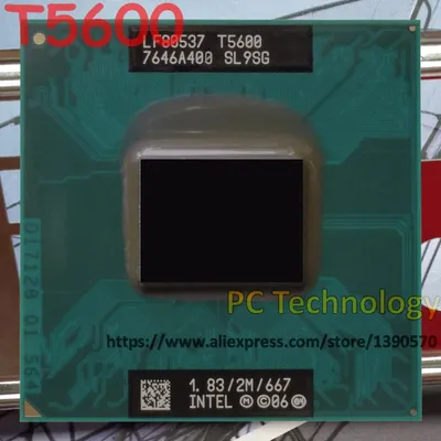 Processeur Intel Core2 Duo T5600 2M Cache 1.83GHz 667MHz prise FSB 479 pour ordinateur
