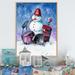 The Holiday Aisle® Christmas Snowman Playing Drumset - Traditional Canvas Wall Decor Canvas in White | 36 H x 24 W x 1 D in | Wayfair