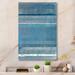 Highland Dunes Grey And Blue Modern Art - Modern & Contemporary Canvas Wall Art Canvas in White | 36 H x 24 W x 1 D in | Wayfair