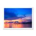 Highland Dunes Dramatic Panoramic Tropical Sunset VII - Nautical & Coastal Canvas Wall Art Canvas in Blue/Brown | 12 H x 20 W x 1 D in | Wayfair