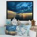 Highland Dunes Dramatic Coastal Vivid Sky - Nautical & Coastal Canvas Wall Decor Metal in Blue/Yellow | 30 H x 40 W x 1.5 D in | Wayfair