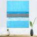 Highland Dunes Gray And Blue Colorfield - Modern & Contemporary Canvas Wall Decor Canvas in Blue/Gray/Green | 12 H x 8 W in | Wayfair