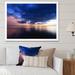 Highland Dunes Dramatic Panoramic Tropical Sunset X - Nautical & Coastal Canvas Wall Decor Canvas in Blue | 30 H x 40 W x 1.5 D in | Wayfair