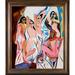 Vault W Artwork La Pastiche Les Demoiselles D"avignon w/ Modena Vintage, 25" X 29" Canvas in Brown/Pink/White | 29 H x 25 W x 2 D in | Wayfair