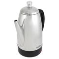 West Bend 12-cup Percolator Stainless Steel in Gray | 11.82 H x 9.57 W x 5.91 D in | Wayfair 54159