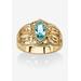 Women's Simulated Birthstone Gold-Plated Filigree Ring by PalmBeach Jewelry in December (Size 9)