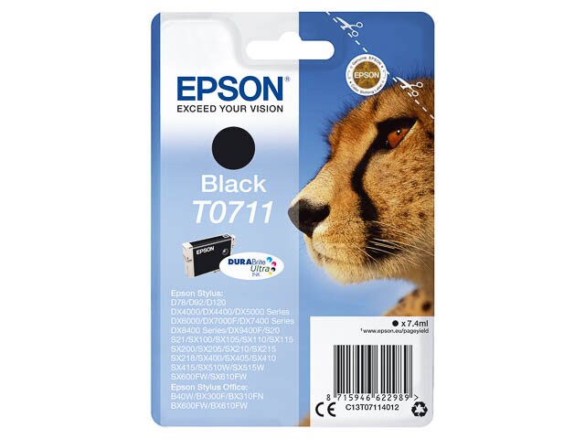 Tinten EPSON C13T07114012 EPSON DX4000 TINTE BLACK Image