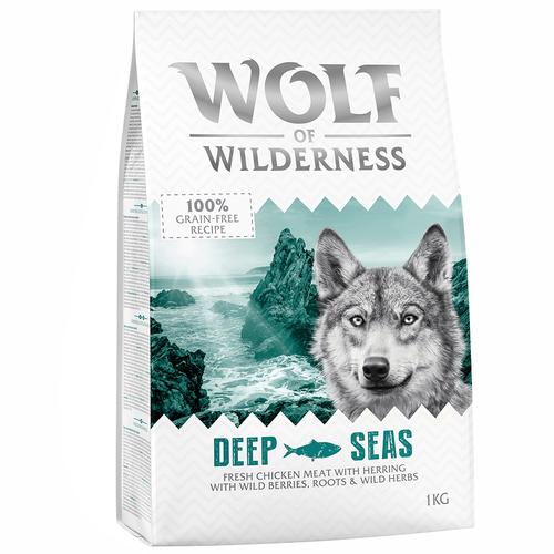„5 kg Wolf of Wilderness Adult „“Deep Seas““ – Hering: getreidefreies Hundefutter trocken“