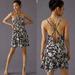 Anthropologie Dresses | By Anthropologie Sheer Floral Mini Dress Size L | Color: Black/White | Size: L