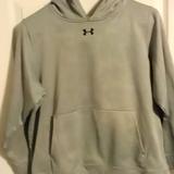 Under Armour Shirts & Tops | Boys Under Armour Large Loose Fitting Hoodie | Color: Black/Gray | Size: Lb