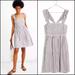 Madewell Dresses | Madewell Striped Empire Ruffle Strap Dress Sundress | Color: Gray/White | Size: Various