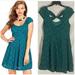 Jessica Simpson Dresses | Never Worn! Jessica Simpson Tessla Lace Mini Dress Open Back & Bow Spruce Green | Color: Green | Size: L