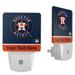 Houston Astros Personalized 2-Piece Nightlight Set