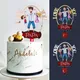 Décoration de gâteau d'anniversaire de dessin animé décoration de dessert en acrylique cadeau de
