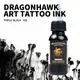 Dragonhawk – ensemble d'encre pour tatouage Permanent couleur noire bouteilles de 1oz 1 paquet