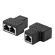 Câble réseau Ethernet RJ45 1 à 2022 LAN 1 pièce adaptateur de répartiteur femelle prolongateur de