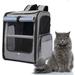 Critter Sitters Transporation Pet Carrier Polyester in Black/Gray | 16.5 H x 13.5 W x 11 D in | Wayfair CSPETBPCK-GRY2