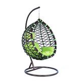 Dakota Fields Kezar Chair Hammock w/ Stand Wicker/Rattan in Green | 78 H x 42 W x 27 D in | Wayfair D7E3A40DE9714BFD9C34381FFCEDDCDD