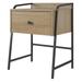 Novogratz Bushwick 1 - Drawer Steel Nightstand in Wood/Metal in Brown | 26.6 H x 20.95 W x 16.3 D in | Wayfair 4029348COM
